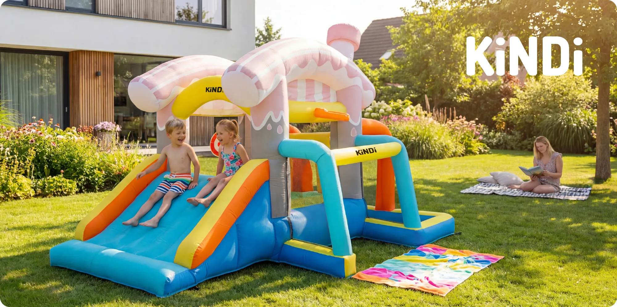 KiNDi DPZ013 aufblasbarer Spielplatz