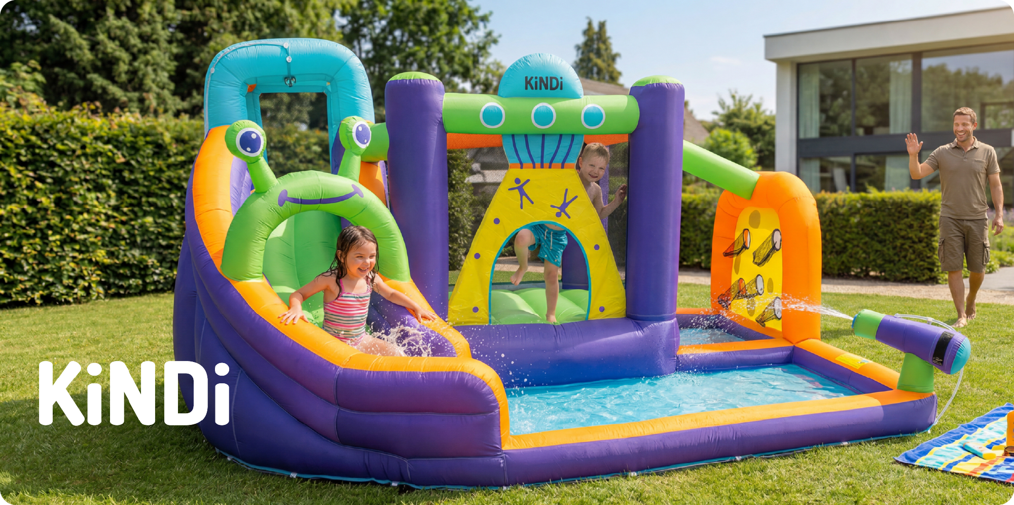 KiNDi DPZ006 aufblasbarer Spielplatz