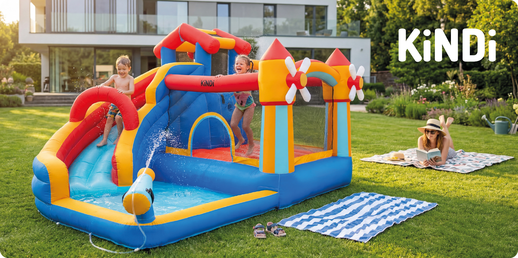 KiNDi DPZ003 aufblasbarer Spielplatz