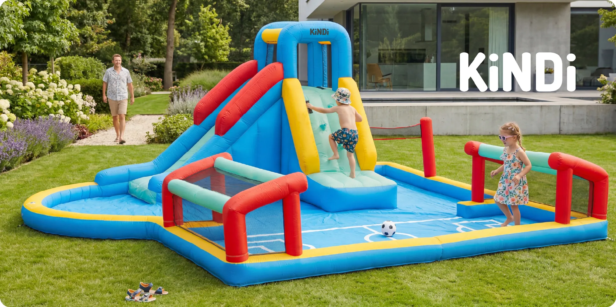 KiNDi DPZ015 aufblasbarer Spielplatz