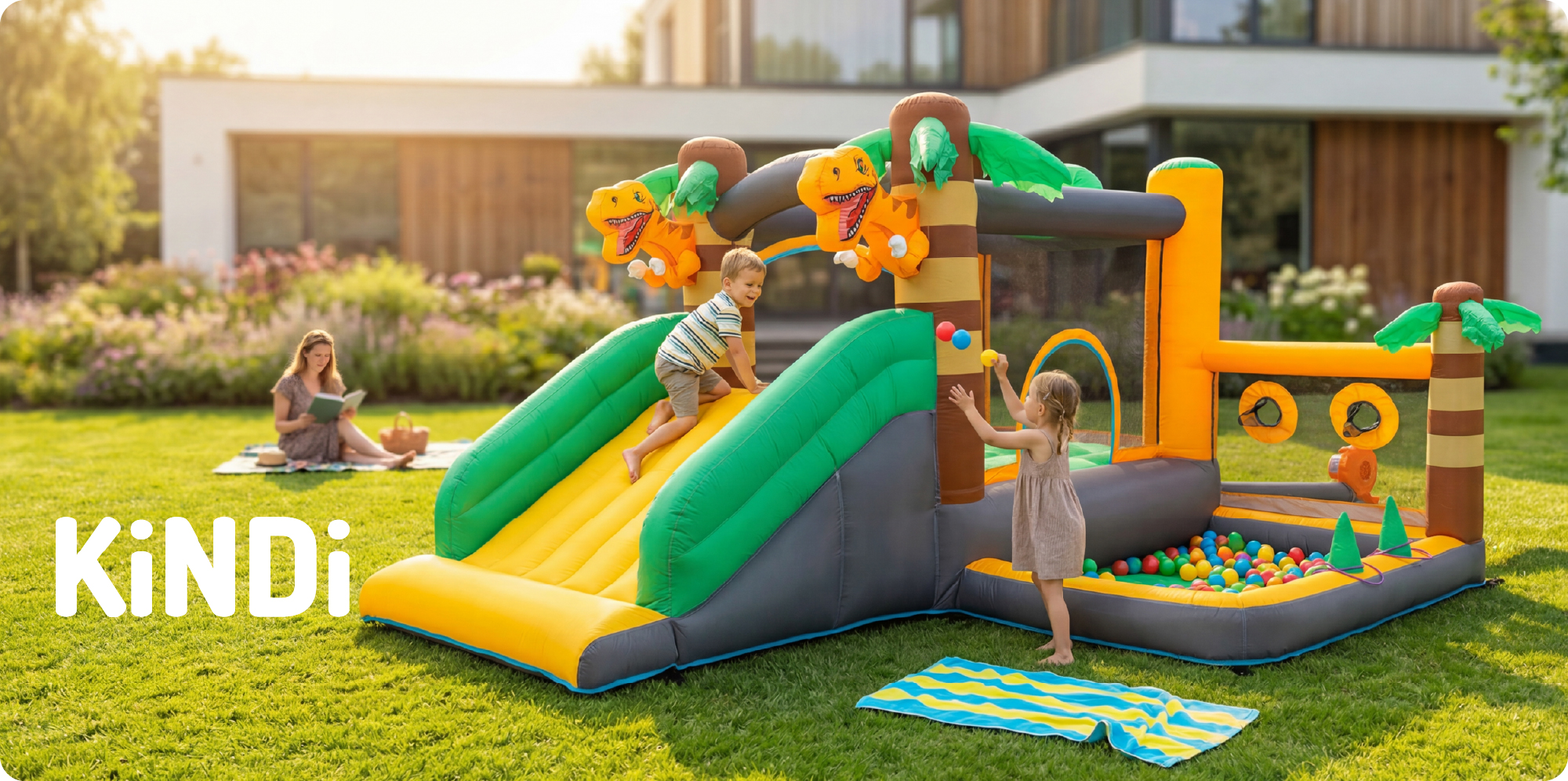 KiNDi DPZ007 aufblasbarer Spielplatz