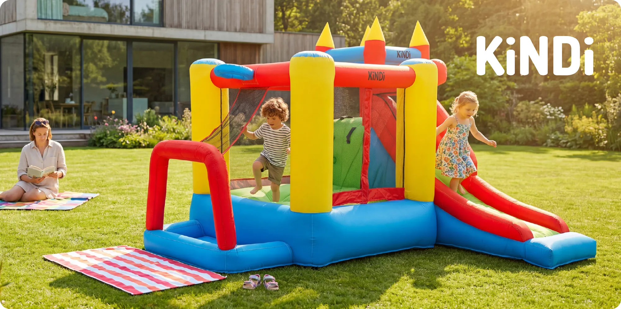KiNDi DPZ009 aufblasbarer Spielplatz