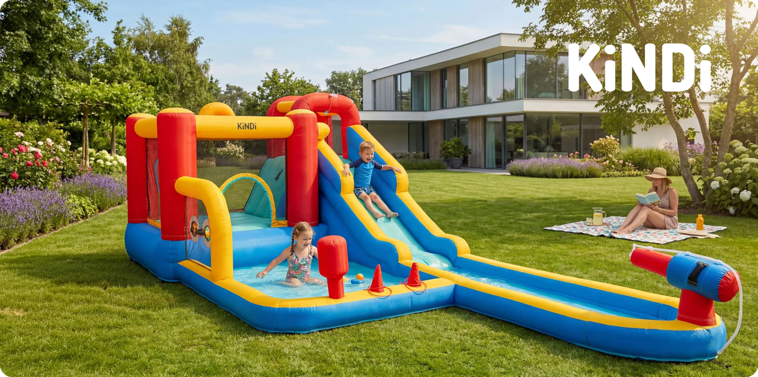 KiNDi DPZ011 aufblasbarer Spielplatz
