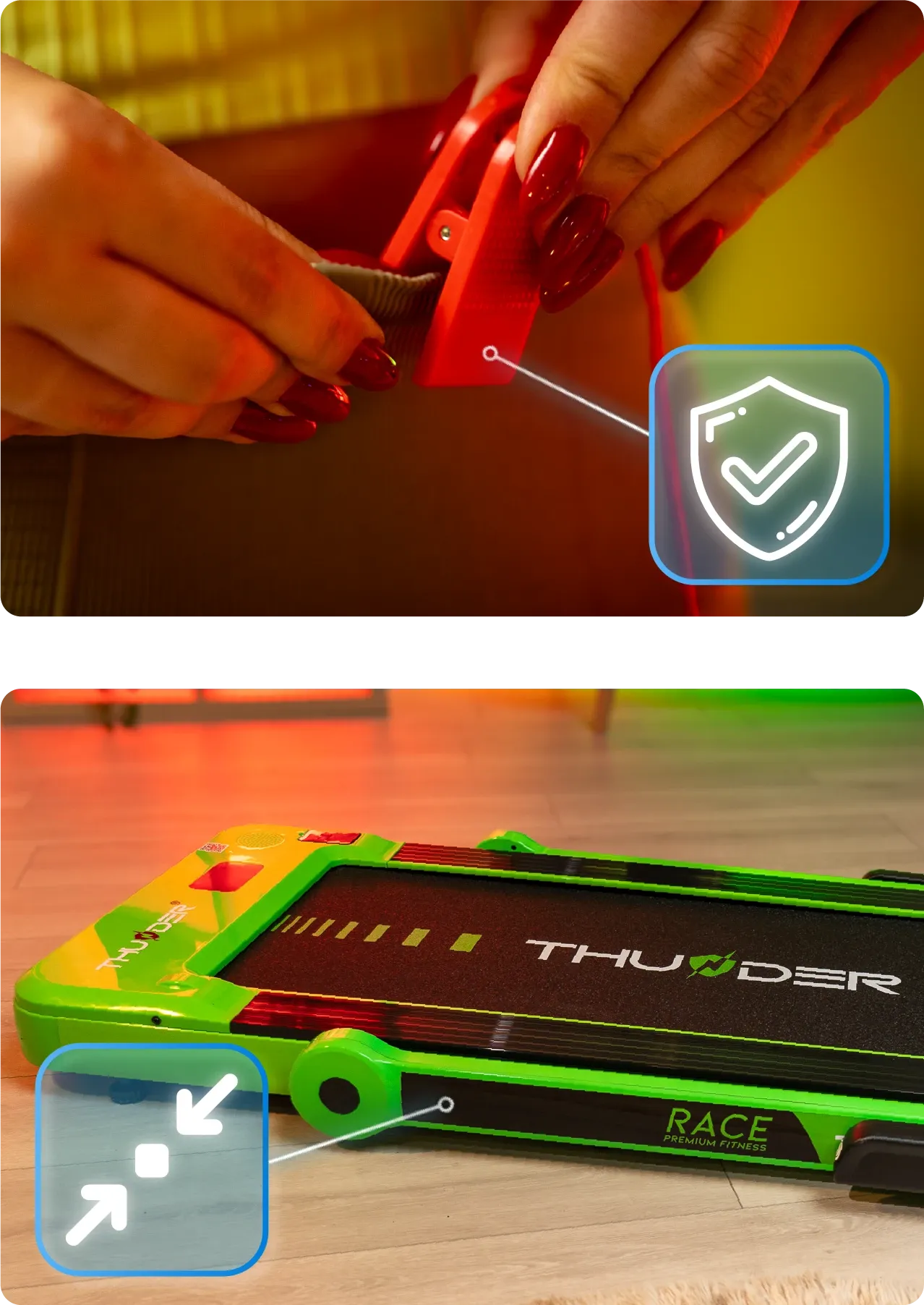 THUNDER RACE-GREEN Funktionen