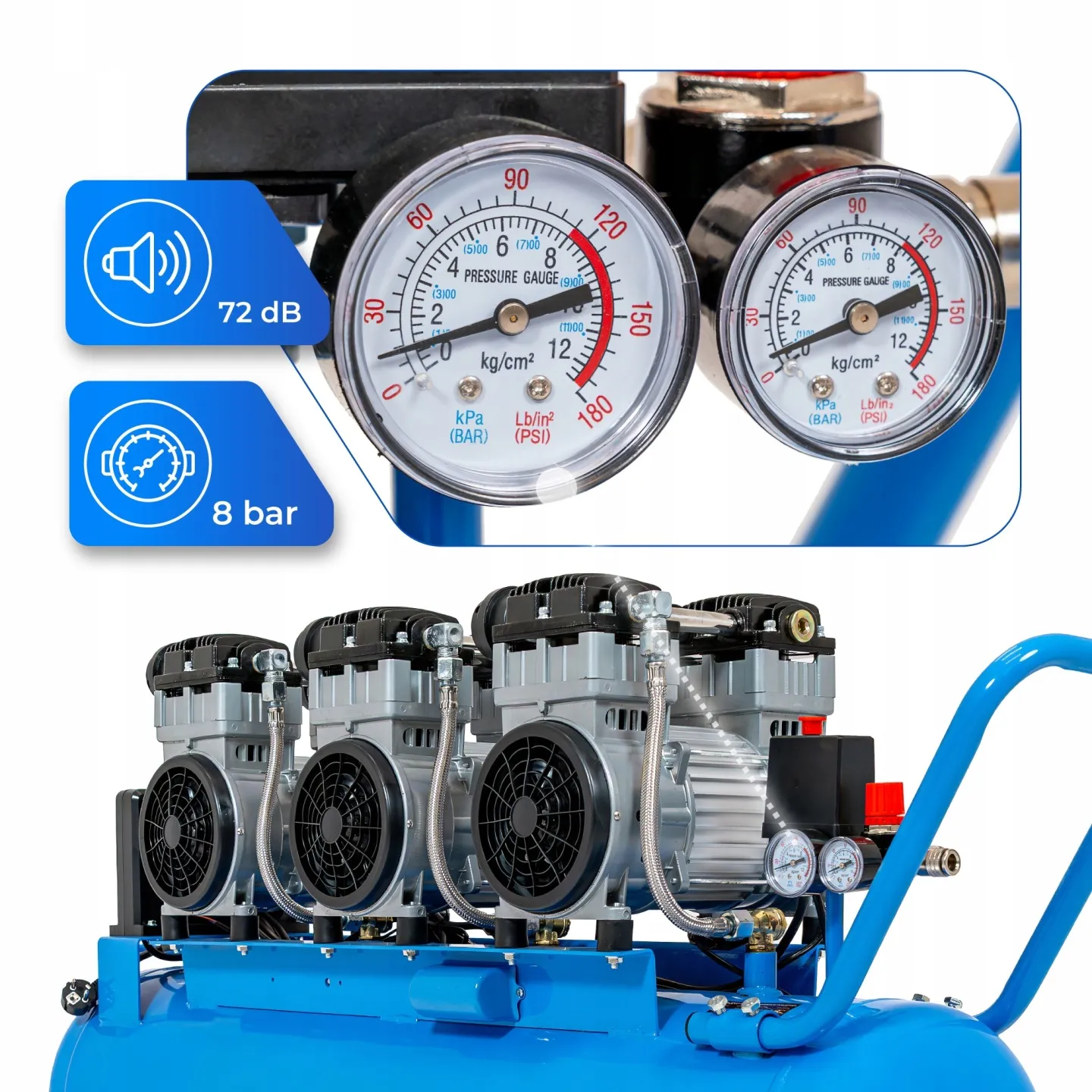 Motor HEXWELT SET-HW-KO-1T-100L-COMPRESSOR-SET-5IN1