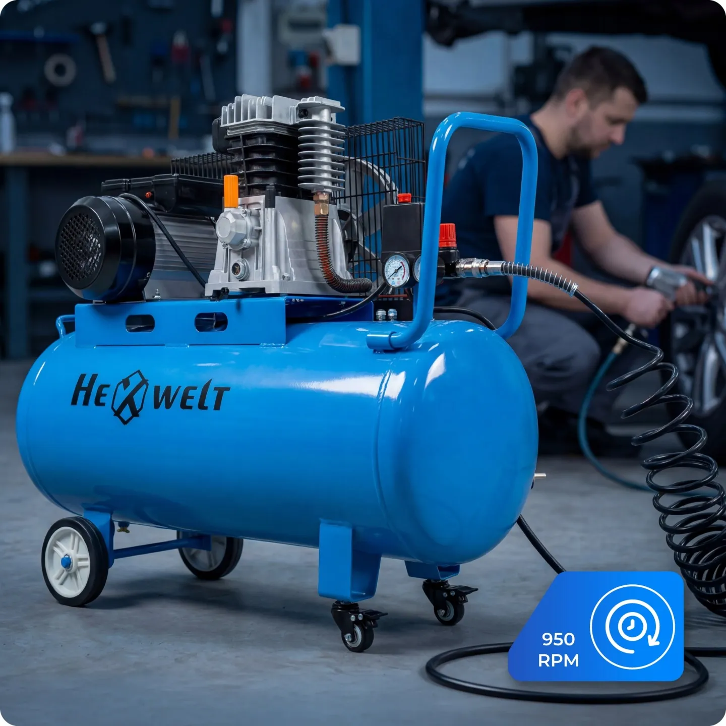 HEXWELT SET-HW-KO-1T-100L-COMPRESSOR-SET-5IN1 Kompressor