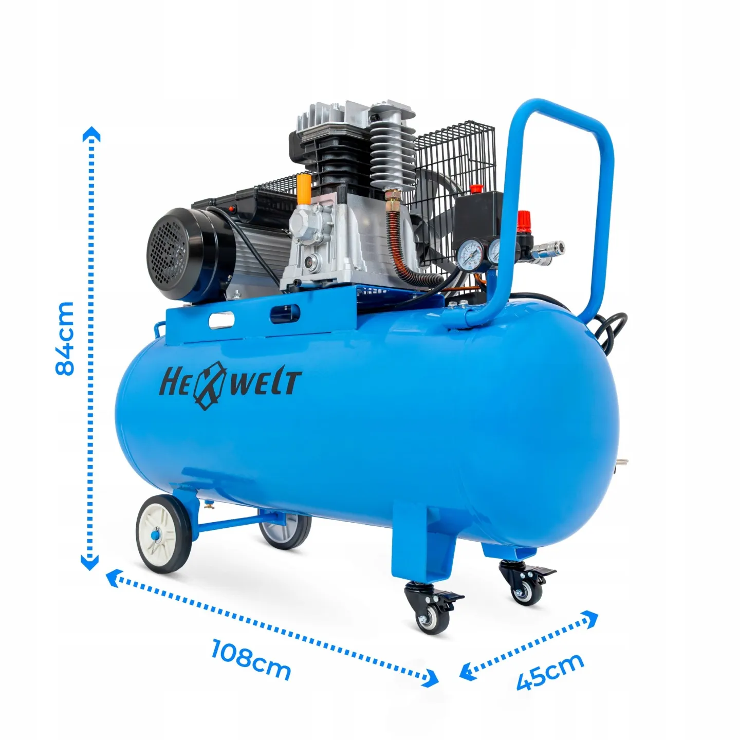 Bedienung HEXWELT SET-HW-KO-1T-100L-COMPRESSOR-SET-5IN1