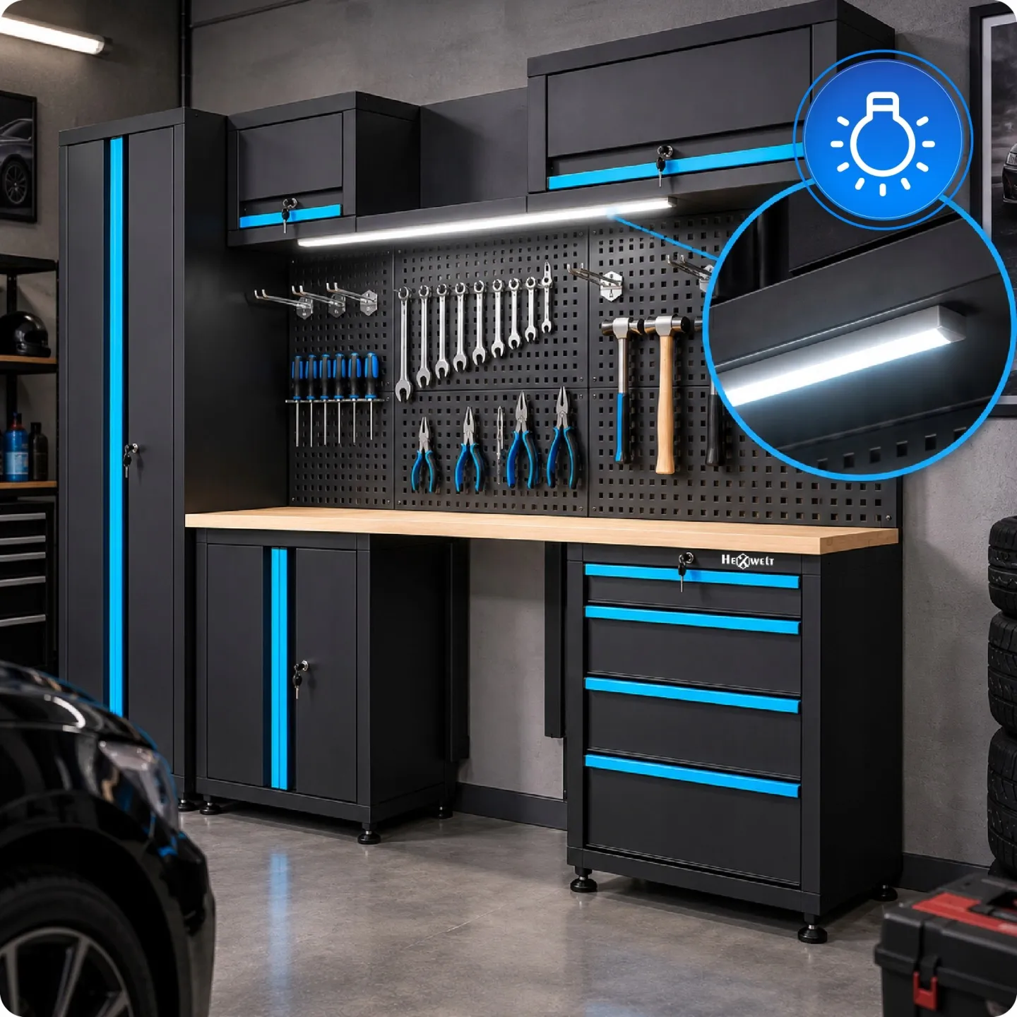 Magnetische LED-Leiste HEXWELT HW-MW-159