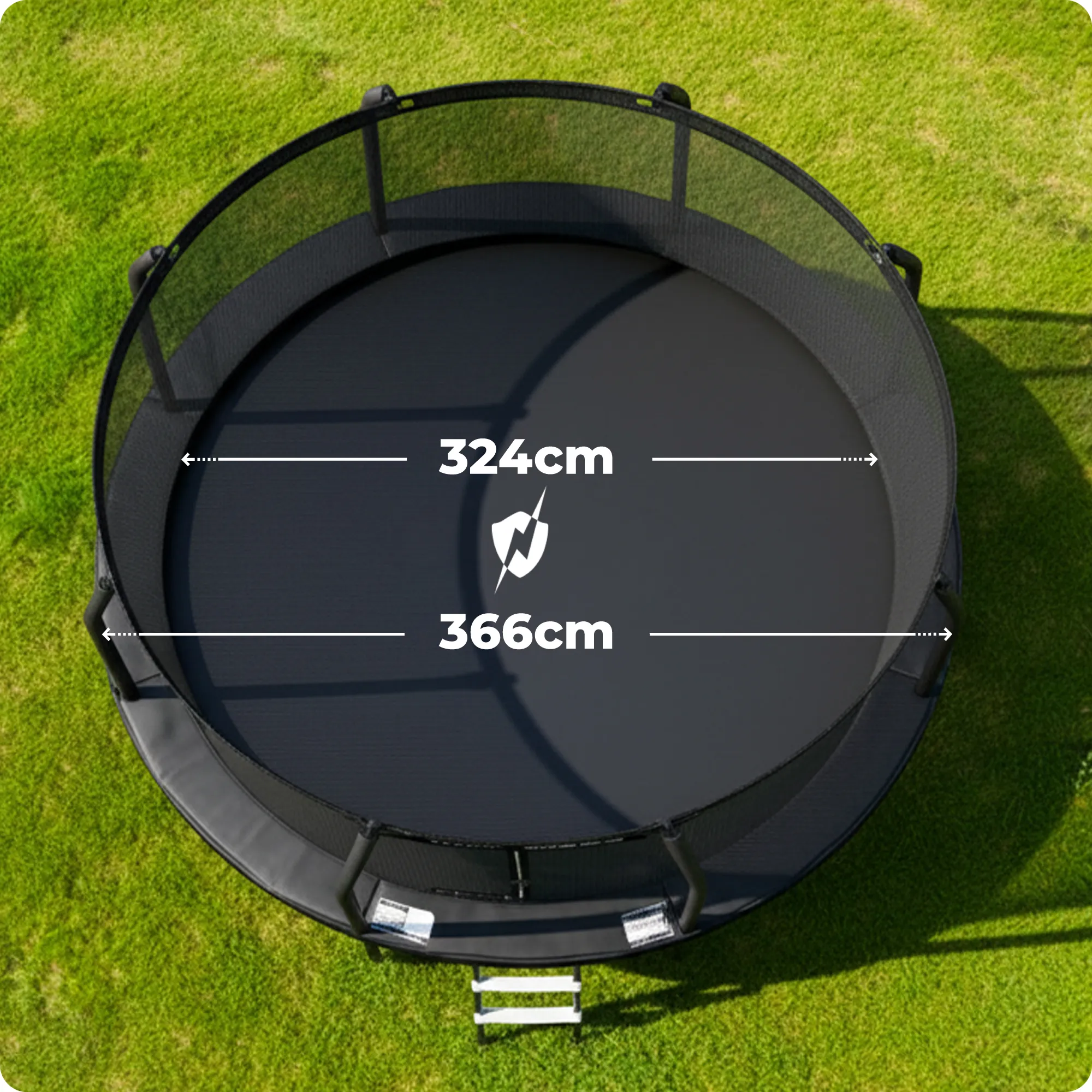 THUNDER INSIDE-ELITE 12FT BLACK Durchmesser