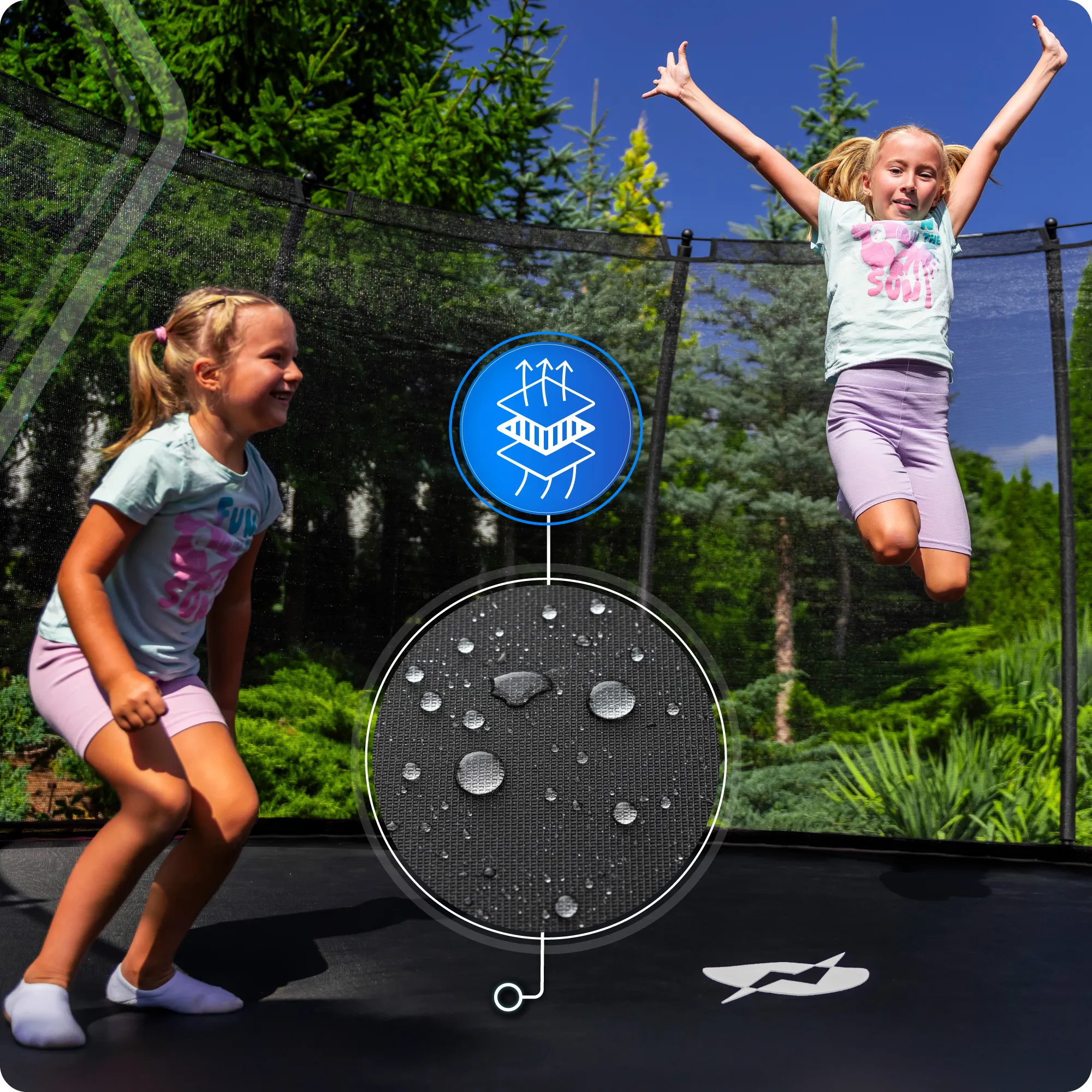 THUNDER INSIDE-ELITE 16FT BLACK Sprungtuch