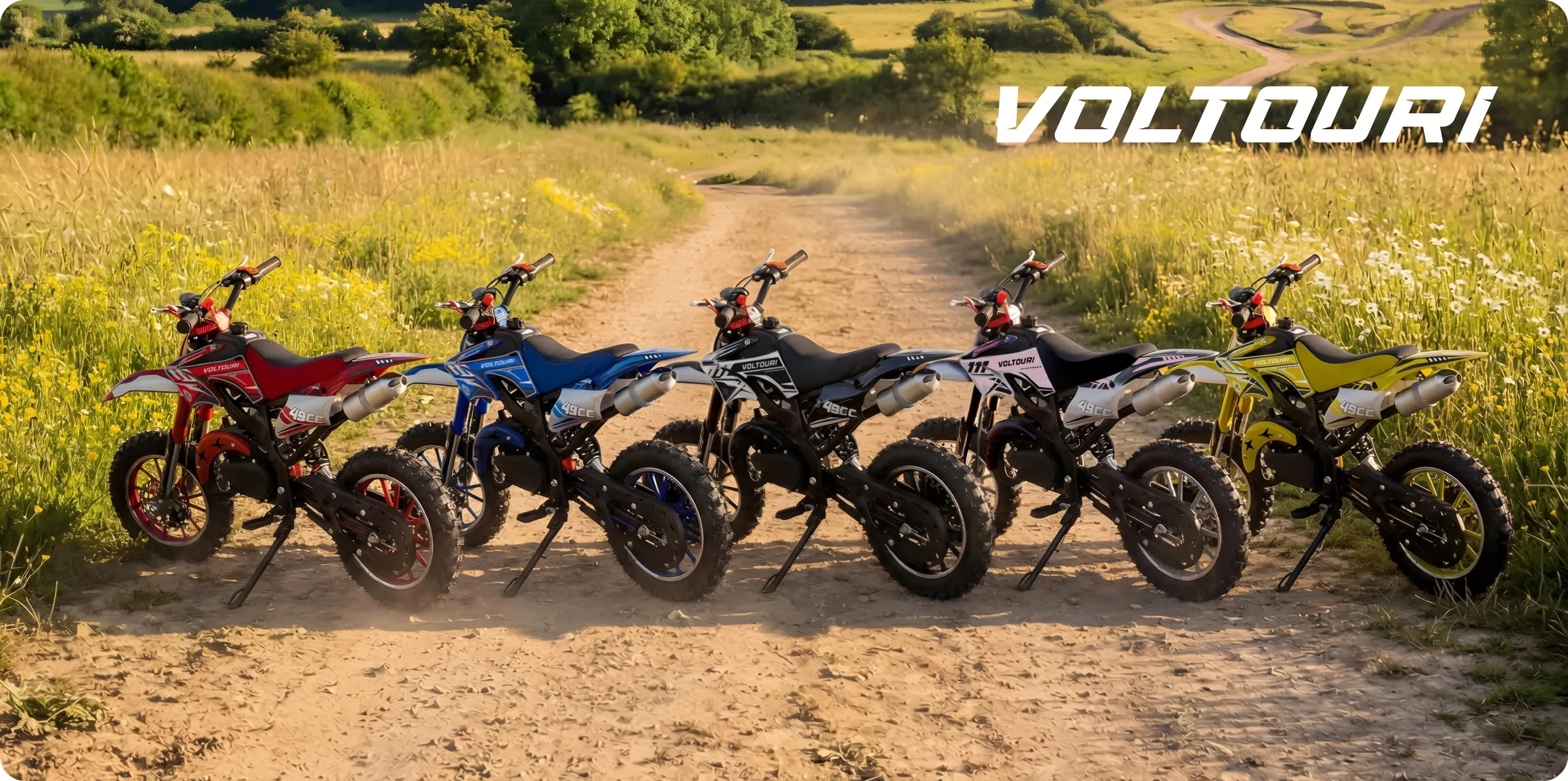 VOLTOURI CR49-E-WHITE Mini Cross 49cc mit E-Start