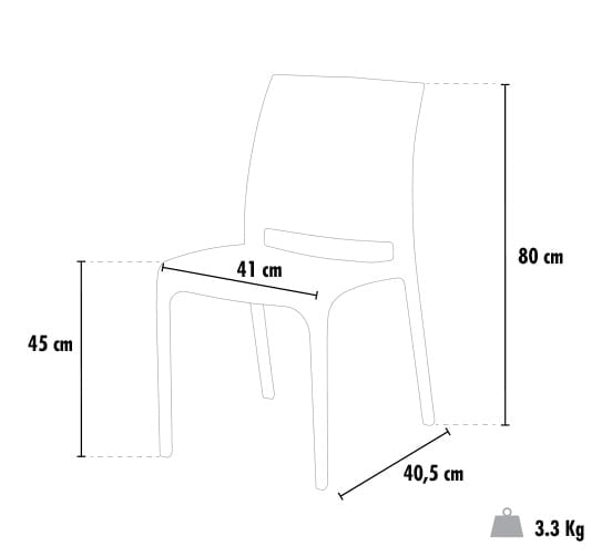 Table rectangulaire 4 chaises Poly rotin resine 90x90 marron