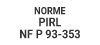 Norme NF P 93-353