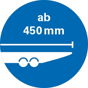 Gabellänge ab 450 mm