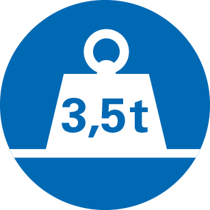 Tragfähigkeit bis 3.5 Tonnen