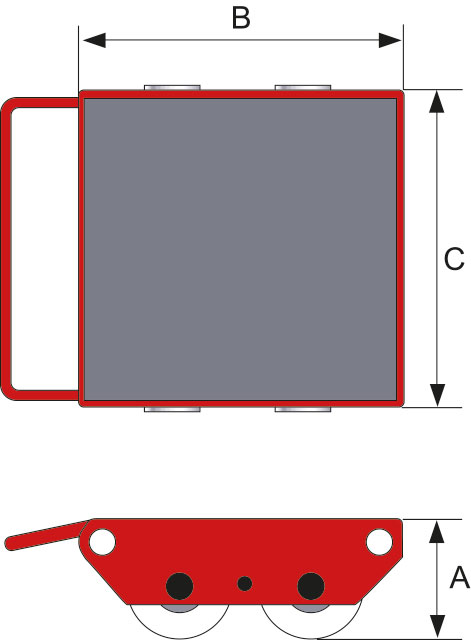 Schefer Transportroller TR Premium Skizze 03
