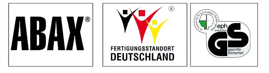 ABAX, Fertigungsstandort Deutschland, GS-geprüft