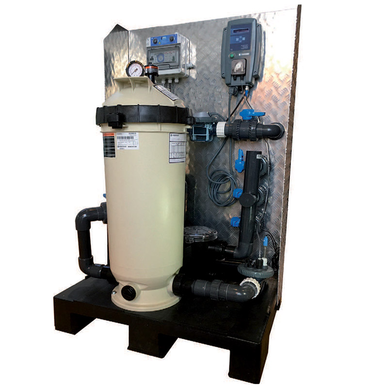 Gruppo filtrante a cartuccia PALLET con filtro PENTAIR da 11,4 mc/h
