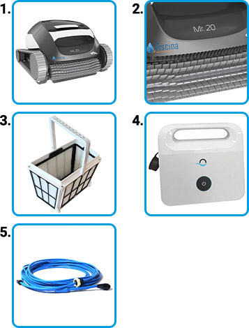 Materiale incluso Robot piscina Dolphin Mr. 20 by Maytronics