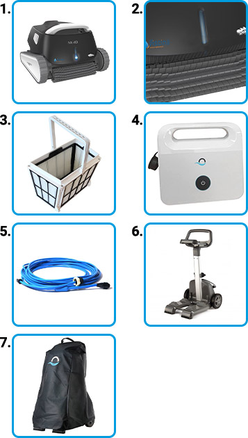 Materiale incluso Robot piscina Dolphin Mr. 40i by Maytronics - KIT PREMIUM