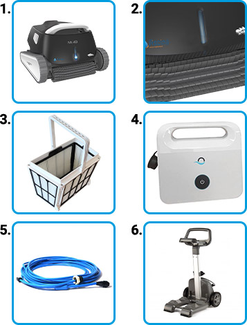 Materiale incluso Robot piscina Dolphin Mr. 40i by Maytronics