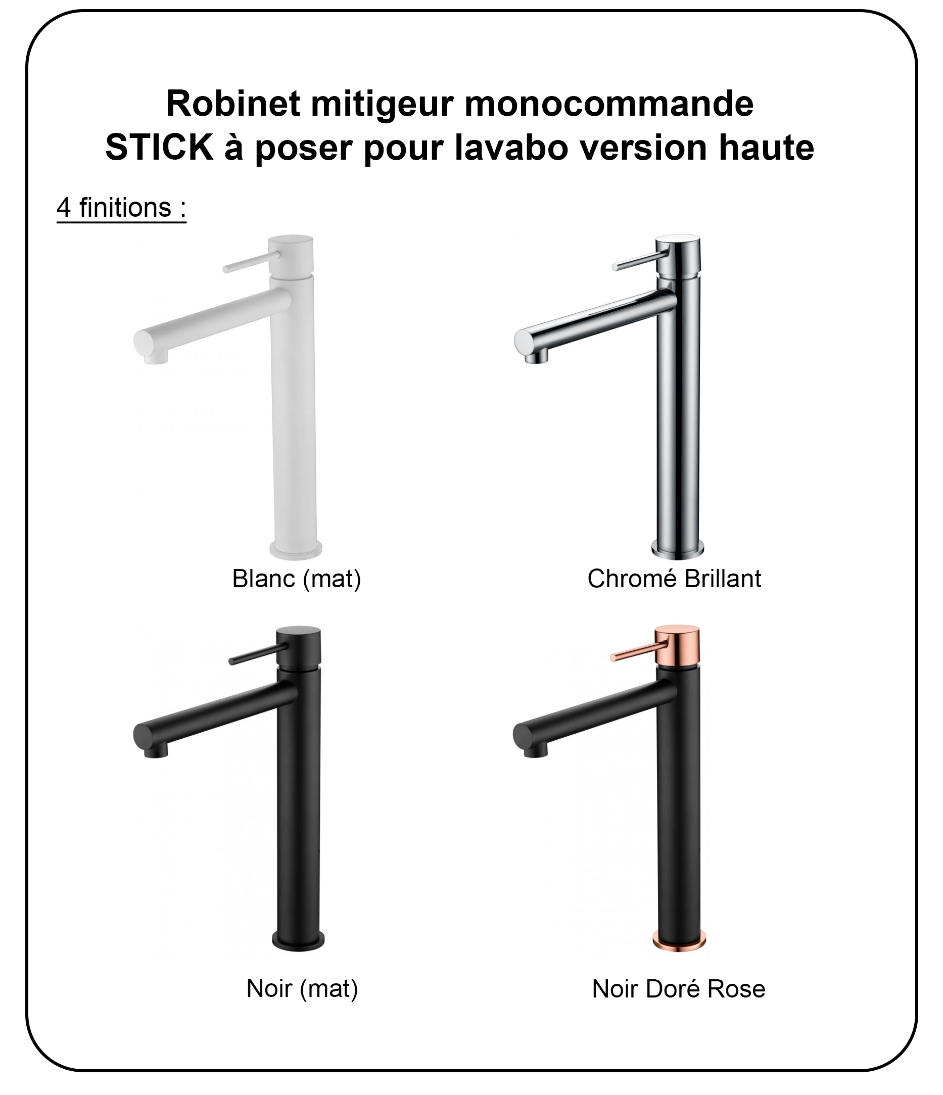 Robinet mitigeur monocommande STICK