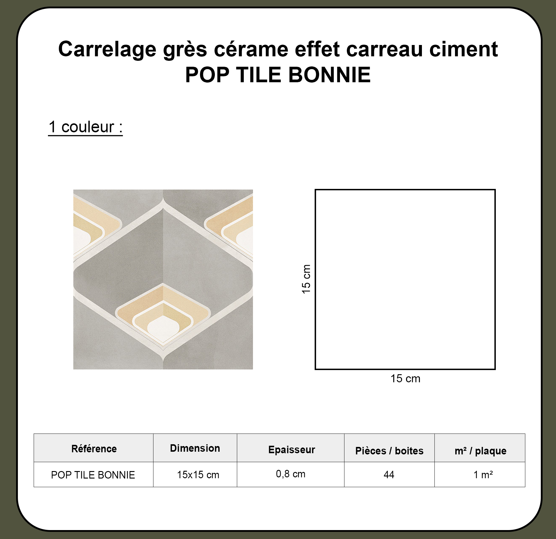 Pop Tile BONNIE-R