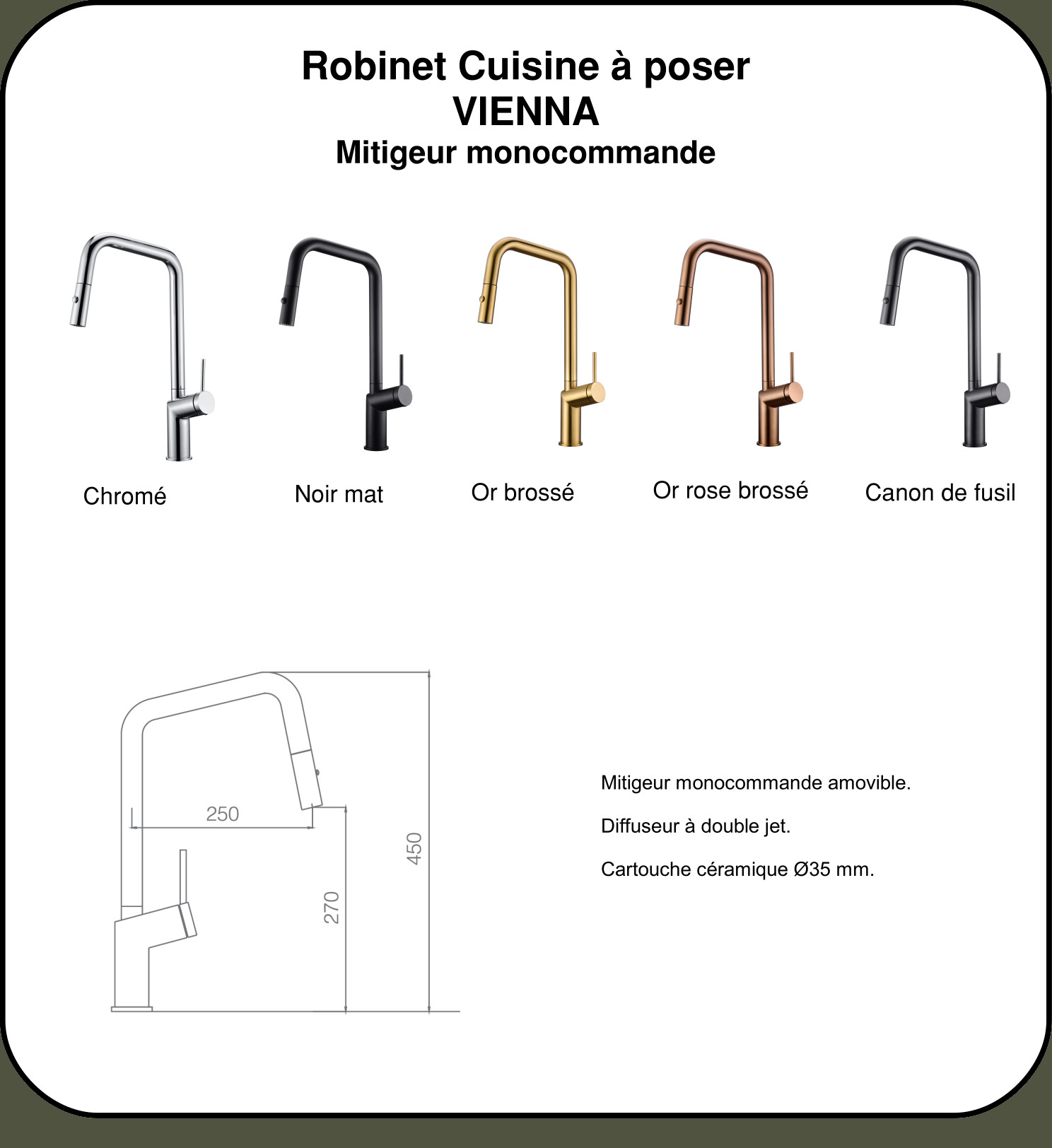 Robinet de cuisine IMEX