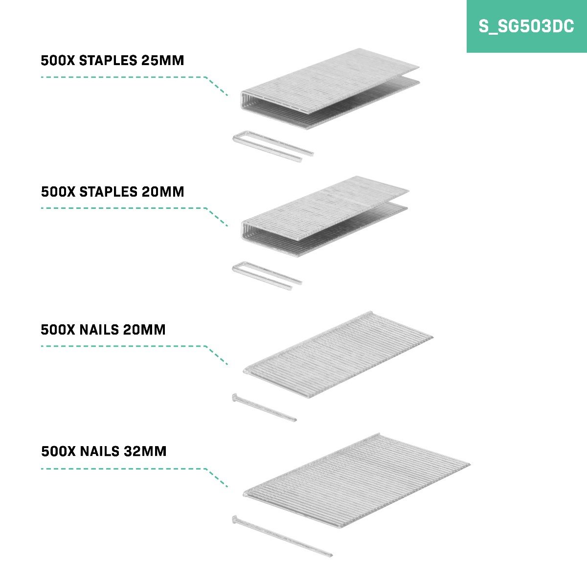 VONROC S_SG503DC Graffatrice a batteria vpower 20V