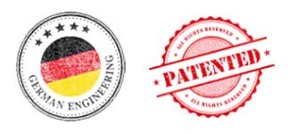 Patentierte, deutsche Entwicklung