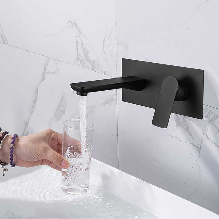 Black Waterfall Bathroom Faucet