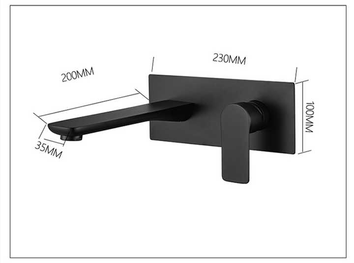 Black Waterfall Bathroom Faucet