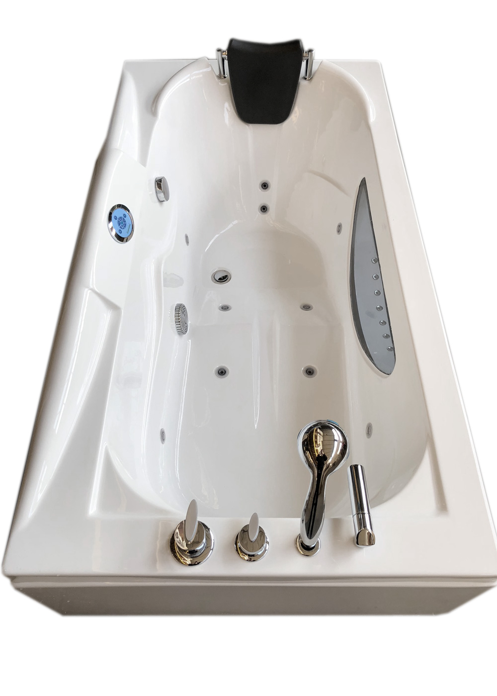 SIMBA Bañera Hidromasaje Bañera De Esquina Hidromasaje 170 X 90cm Paris -Hogar Baño Tienda