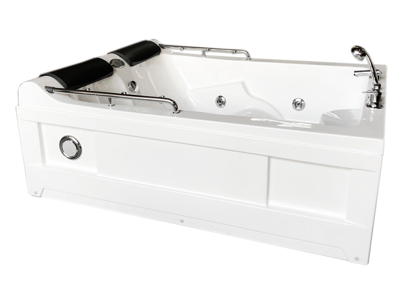 SIMBA Bañera Hidromasaje Bañera De Esquina Hidromasaje 175 X 132cm MIMI Y Cromoterapia -Hogar Baño Tienda