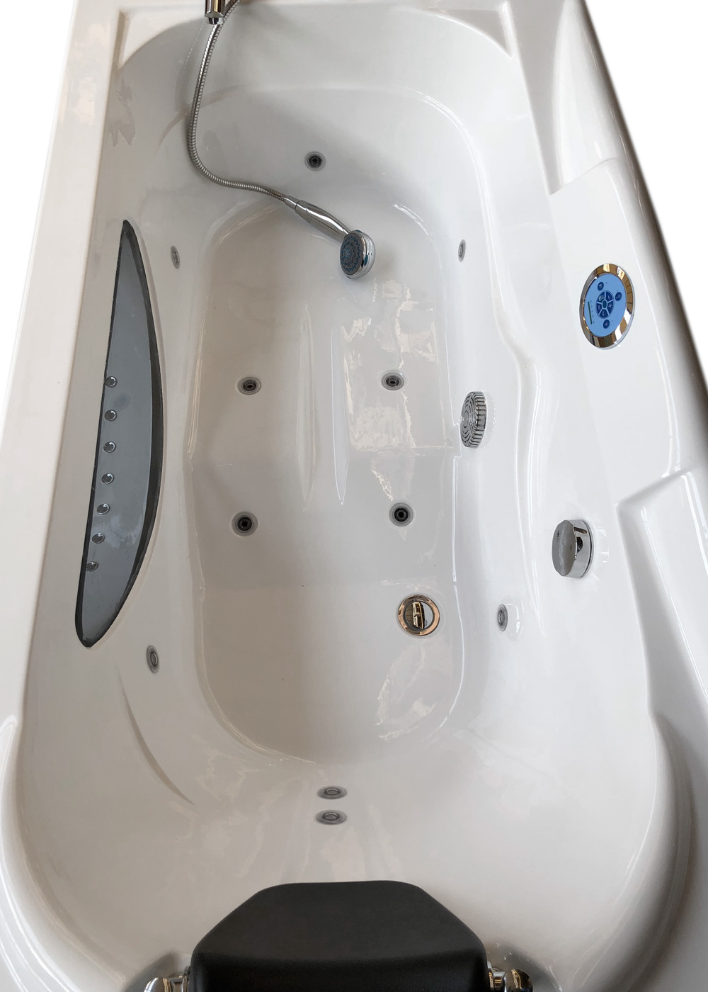 SIMBA Bañera Hidromasaje Bañera De Esquina Hidromasaje 170 X 90cm Paris -Hogar Baño Tienda