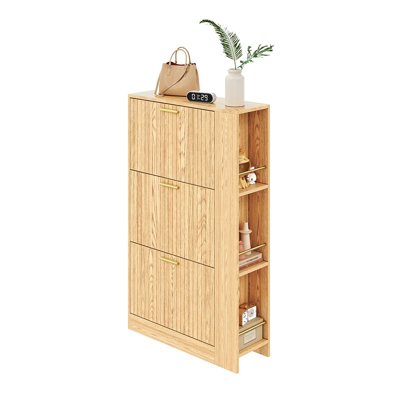 Meuble à chaussures 3 portes effet bois