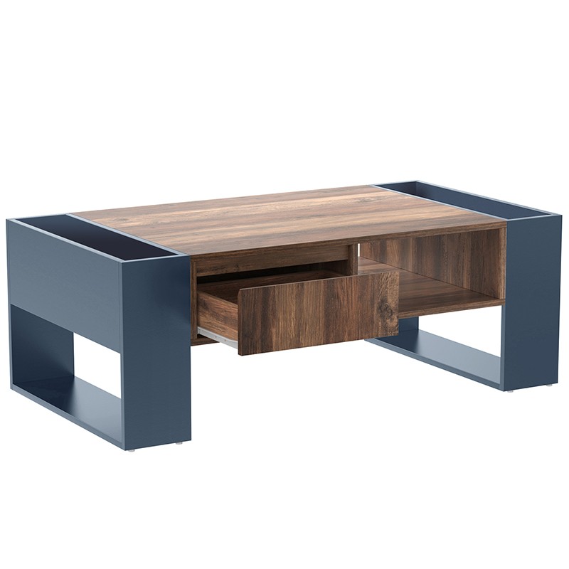 Table basse grand rangement salon