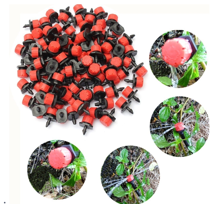 KAHEIGN 60 Pezzi Gocciolatori Regolabili Per Irrigazione A Goccia – 8 Fori, 360°, Per Tubo 4/7mm