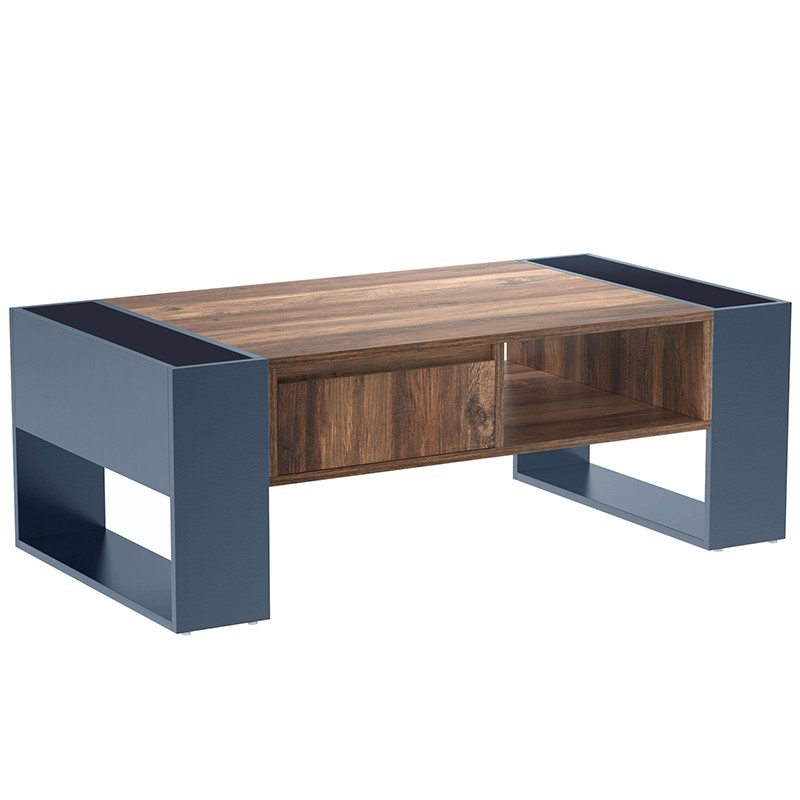 Niches avant arrière table basse
