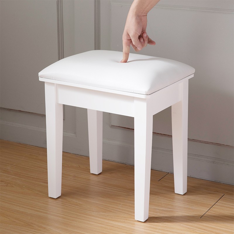 Tabouret de coiffeuse blanc