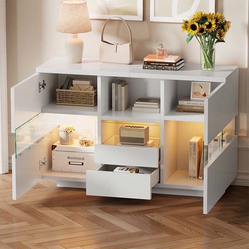 Weißes minimalistisches Wohnzimmermöbel