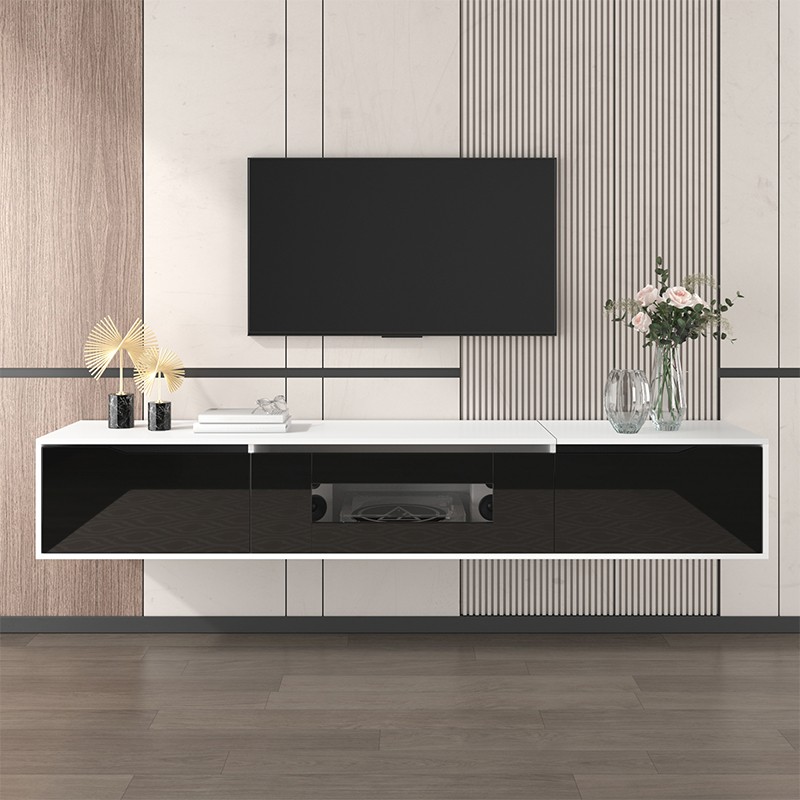 Finition brillante meuble TV