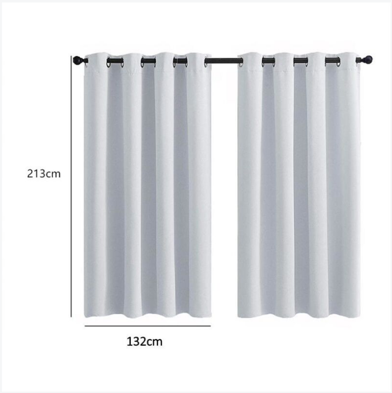 1 Panneau Rideau Extérieur Et Intérieur Bloquant Le Soleil Rideaux à Œillets D'Intimité Pour Pergola Porche Pavillon Jardin Pelouse Couloir, 132213Cm, Blanc -Atlantic Magasin