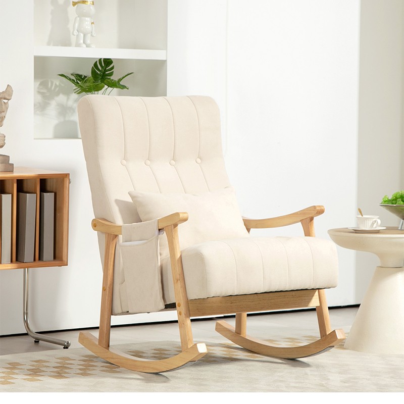 Chingnimon Schaukelstuhl Beige