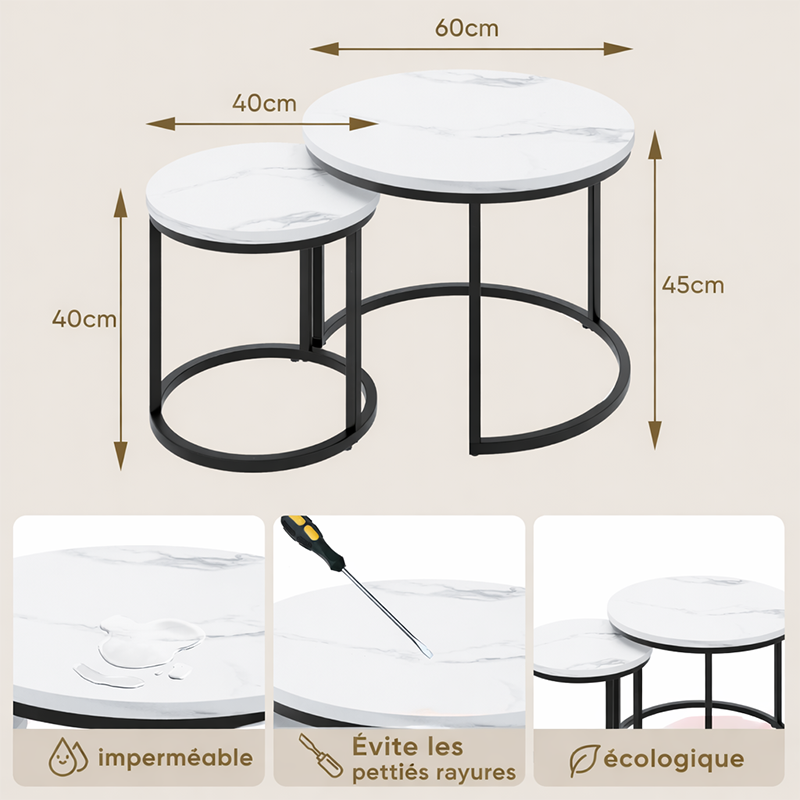 Table gigogne vue 2