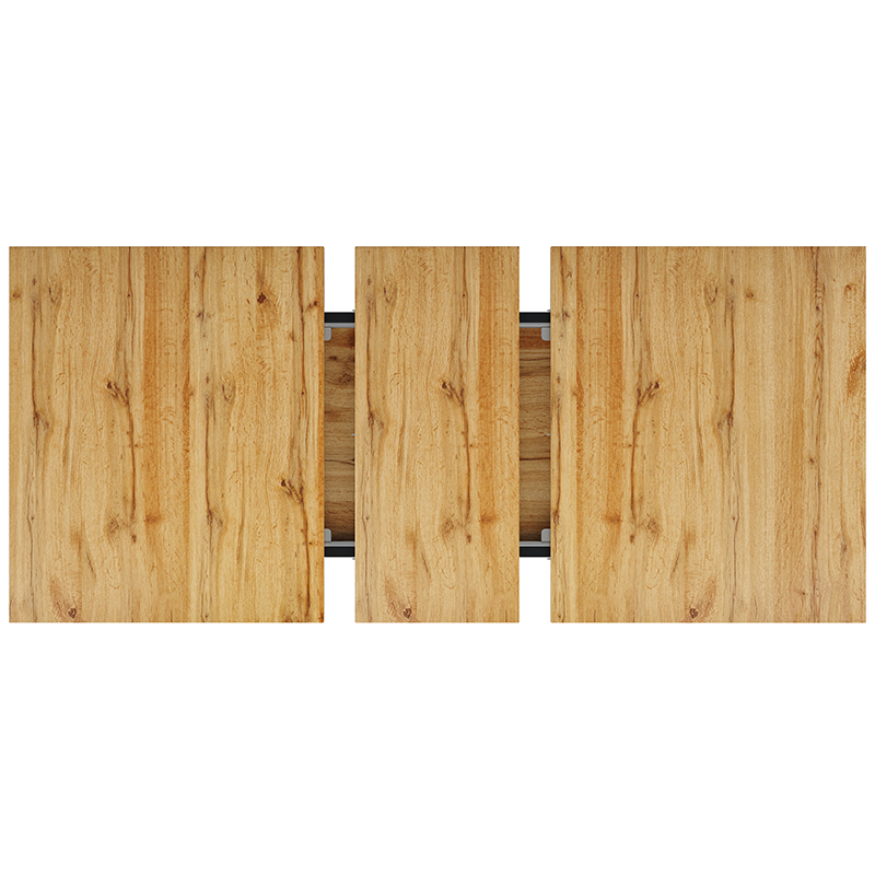 Table extensible finition bois 120/160 cm