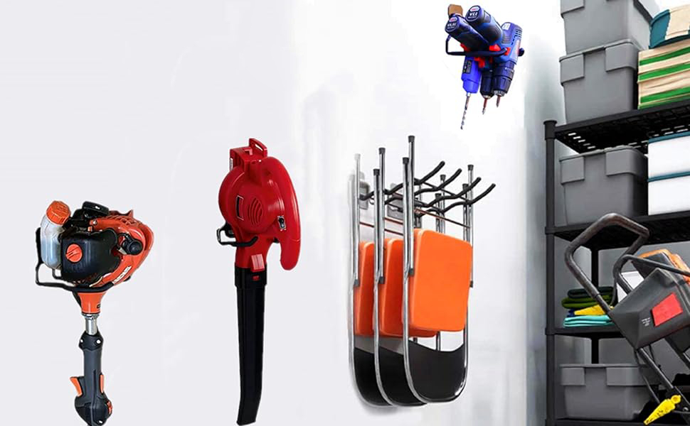 Supporto a parete per decespugliatore