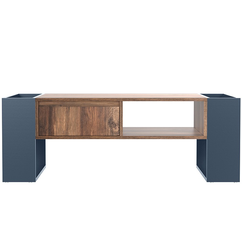Tiroir sans poignée table basse