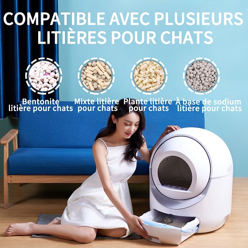 Bac à Litière Autonettoyant Pour Chat, Maison De Toilette Automatique, Pour Tous Les Litière, Contrle APP, Support WiFi Et 2.4G -Pas Cher Toutou Mia Magasin AAHKMJXYDAFdJAOAIMEbOAchX Ni0V6kW5l0kMox3xvg Uau1ZUBRAwvtXUatMQ2ijc=