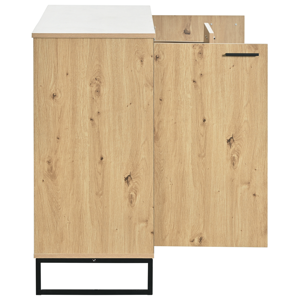 Buffet Avec éclairage LED 160 X 40 X 85 Cm, 2 Portes 3 Tiroirs 7 Compartiments, Coloris Bois Naturel, Meuble De Rangement Moderne -Homcomes Boutique AAHKMJXYDAFdJAOAIMEbOAchX Ni0V6kW5l0kMox3xvg V6bWVaPbQcpl Vqg2S2IZE=
